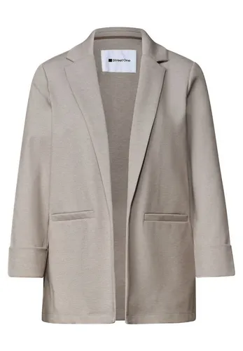 Street One Damen Blazer im Langen und offenen Schnitt in beige von Street One