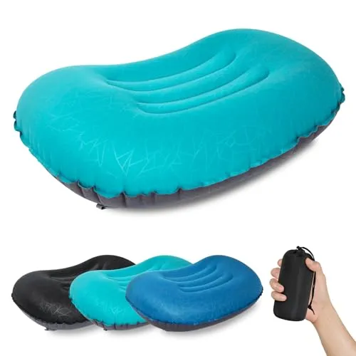 ATEPA Aufblasbares Camping Kissen, Ultraleicht Reisekissen, 90 g