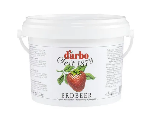 darbo Fruchtaufstrich, Darbo Naturrein Fruchtaufstrich Erdbeer Strawberry Konfitüre 2000g
