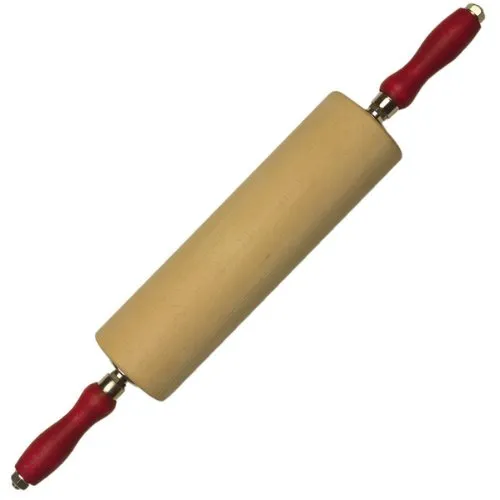 Städter Teigrolle mit Kugellager, 45 cm - Teigroller aus hochwertigem Buchenholz mit Kugellager für müheloses Ausrollen, ideal für die perfekte Teigzubereitung in der Küche.