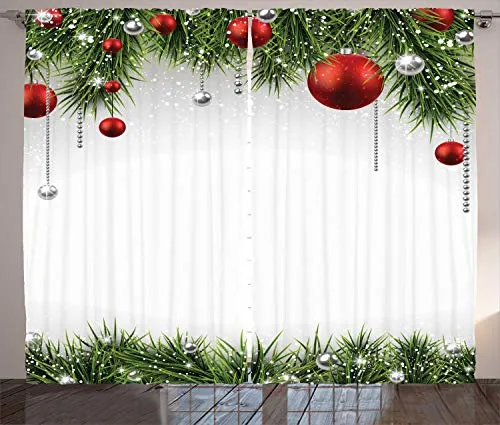 Gardine Baum Balls Ornaments, 280cm x 245cm von Abakuhaus