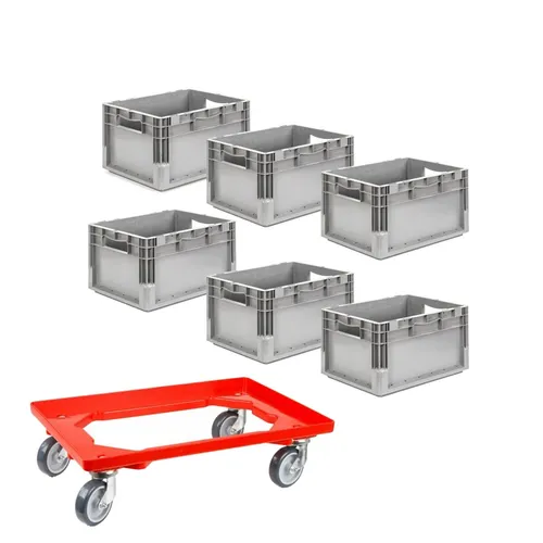 SSI Schäfer EuroBox 4220 grau 40x30x22cm20,4L von SSI Schäfer