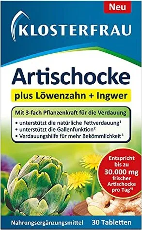 MCM Klosterfrau Vertriebsgesellschaft mbH KLOSTERFRAU Artischocke plus Tabletten 30 St.