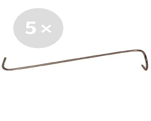 STK. SMOKI Edelstahl Räucherhaken - eindrehbar für Forelle, Aal und Co, 5