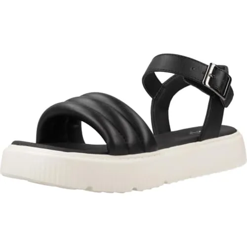 Geox J KODETTE Gir Sandal, Black, 34 EU