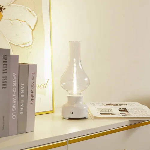 Lindby Tischleuchte Maxentius, LED - Nachttischleuchte mit dimmbarem Touchdimmer für individuelle Lichtstimmungen, ideal für gemütliche Abende.