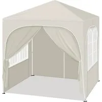 Woltu Pavillon 2x2 m mit 4 Seitenwänden