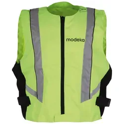 Modeka Basic Warnweste - Warnweste für optimale Sichtbarkeit, ideal für Radfahrer und Fußgänger bei schlechten Lichtverhältnissen.