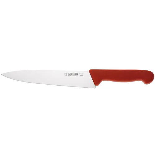 Giesser großes Kochmesser 20 cm rot mit schmaler gestanzten Klinge 8456 20 r