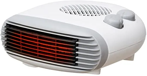 Brollux Elektroheizung 2000W LUX13 mobiles Heizgerät Thermoventilator Heizlüfter Elektroheizkörper weiß mobiler Konvektor