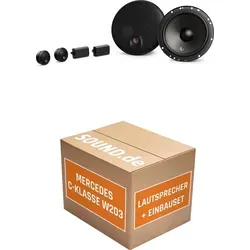 Infinity Alpha 603C Lautsprecher Set für Mercedes C-Klasse W 203 - Komplettset für den einfachen Austausch der Lautsprecher in Ihrem Mercedes C-Klasse W 203 (2000-2007). Mit 90W RMS und hochwertigem Klang für ein verbessertes Hörerlebnis.