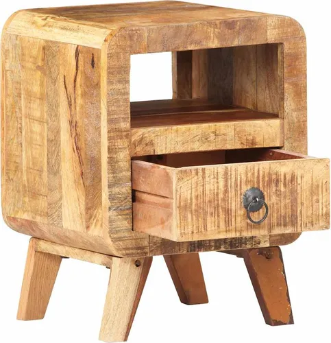 vidaXL Nachttisch 30x30x41 cm Raues Mangoholz von vidaXL
