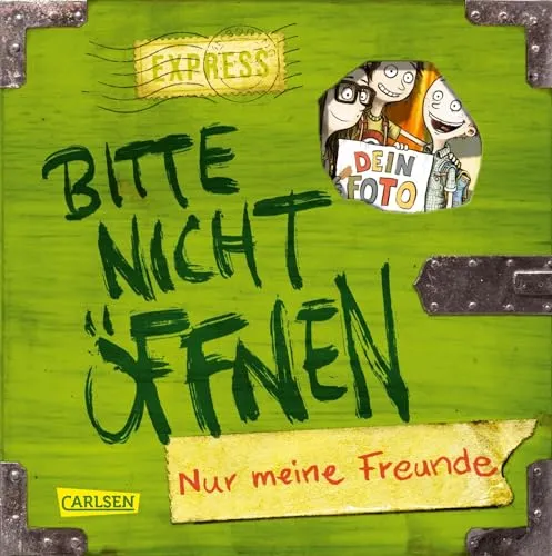 Bitte nicht öffnen: Nur meine Freunde - Freundebuch für Schulfreunde - Alben für Jungen und Mädchen ab 8 Jahren, kreatives und lustiges Freundebuch zur Festhaltung schöner Erinnerungen.