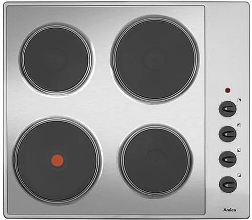 Amica EB-Autark-Kochfeld 60cm mit 4 Kochstellen - Edelstahl-Kochfeld mit seitlicher Knebelsteuerung und Flat-Design, ideal für moderne Küchen. Effiziente Kochleistung mit 4 Kochstellen für vielseitige Zubereitung.