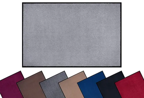 Hanse Home Waschbare In- & Outdoor Fußmatte Uni Silbergrau 90x150 cm - Pflegeleichte Schmutzfangmatte für Innen- und Außenbereiche, robust und langlebig aus 100% Polypropylen, ideal für jeden Eingangsbereich.