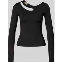Guess Longsleeve mit Label-Detail in Black, Größe XS von GUESS