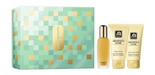 CLINIQUE Aromatics Elixir Set Eau de Parfum 45ml - Elegantes Set mit 45ml Eau de Parfum, Body Wash und Lotion für ein verwöhnendes Pflegeerlebnis. Ideal als Geschenk für besondere Anlässe.