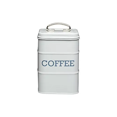 KitchenCraft Living Nostalgia Kaffeevorratsbehälter, 11 x 17 cm - Französisch Grau