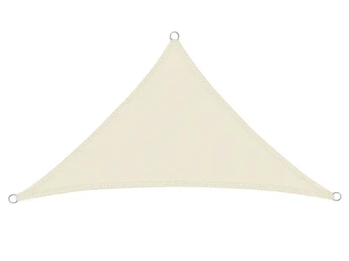 EUGAD Sonnensegel, Sonnenschutz Terrasse HDPE Dreieckig Creme