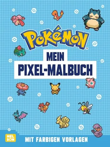 Pokémon Activity-Buch: Mein Pixel-Malbuch: Mit farbigen Vorlagen