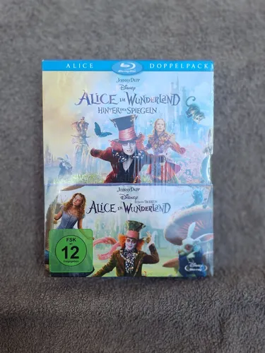 Alice im Wunderland 1+2 [Blu-ray] von Burton, Tim | DVD | NEU