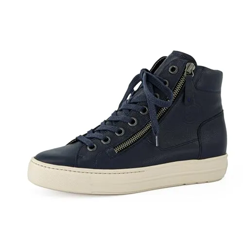 Paul Green Damen High-Top Sneaker - Damen-Schnürhalbschuhe mit innovativem TENCEL Innenmaterial für hohen Tragekomfort und leichte EVA-Sohle für müheloses Gehen.