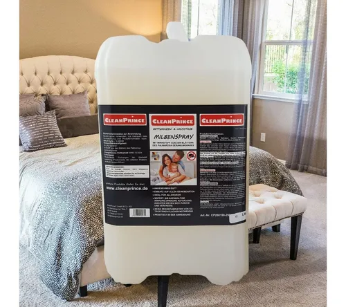 CleanPrince Anti-Milben-Spray - Reinigungsspray für Matratzen gegen Bett- und Hausstaubmilben, mit natürlichem Geraniol für effektive Hygiene und allergikerfreundliche Anwendung.