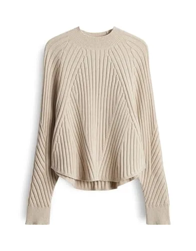 someday Strickjacke beige M - Strickjacke in mellow mélange, aus weicher Viskose-Mischung für optimalen Tragekomfort und elegante Optik, ideal für jeden Anlass.