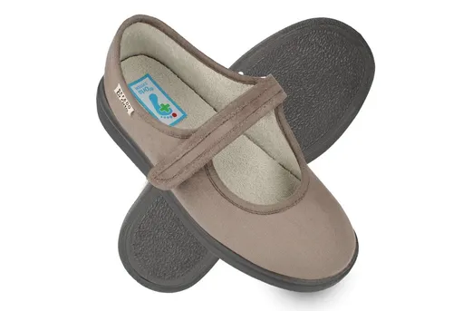 Dr.Orto Damen Hausschuhe 462D001 grau 37 von Dr. Orto