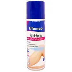 Lifemed Eisspray Kühl-Spray 300ml - Effektives Kühl-Spray für Sport und Alltag, ideal zur sofortigen Kühlung bis -40°C. Praktisch bei Prellungen und Zerrungen, für unempfindliche Hautstellen geeignet.