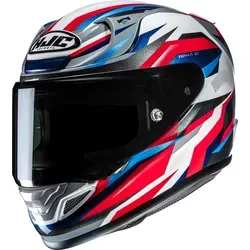 HJC RPHA 12 DRAVIX MC21 Integralhelm - Weiß / Rot / Blau XL - Hochleistungs-Integralhelm mit leichter P.I.M. EVO Schale, aerodynamischem Design und herausragendem Komfort. Ideal für sportliche Fahrer, die Sicherheit und Stil schätzen.