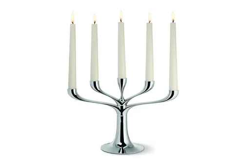Philippi Candelabra Kerzenleuchter - 3-teilig, zerlegbar - Kerzenständer aus Metallguss, multifunktional mit einfachem Stecksystem. Halter für 1 bis 5 Kerzen, ideal für jeden Anlass.