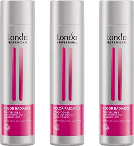 Londa Color Radiance Farbglanz Conditioner 3x250 ml - Haarspülungen & Conditioner, sorgt für strahlenden Farbglanz und pflegt coloriertes Haar intensiv.