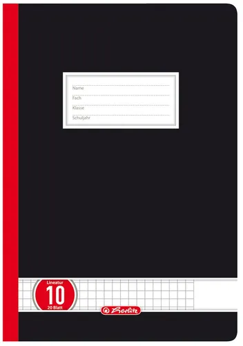 Herlitz Oberschulheft x.book DIN A4 kariert mit Rand 20 Blatt