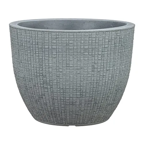 Scheurich Blumentopf BARCEO grau Ø 29 cm - Garten-Zubehör mit 10 Jahren Herstellergarantie, ideal für kreative Bepflanzungen und stilvolle Akzente im Garten oder auf dem Balkon.