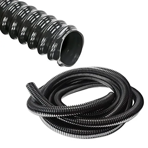 Caralife Abwasserschlauch Spiralschlauch 3 Meter, PVC Material, Schwarz, 19 mm Ø, 4 bar, 2 mm Wandstärke, Wohnmobil, Boot, Bus, Einzelstück