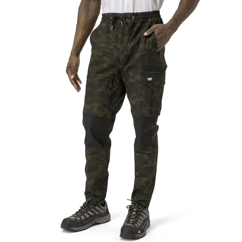 Cat by Caterpillar Arbeitshose Dynamic W34 L34 - Flexibel & Robust - Sicherheitshosen für Herren mit elastischem Bund und Knieverstärkungen, ideal für anspruchsvolle Arbeiten. Langlebig und pflegeleicht im modernen Camouflage-Design.