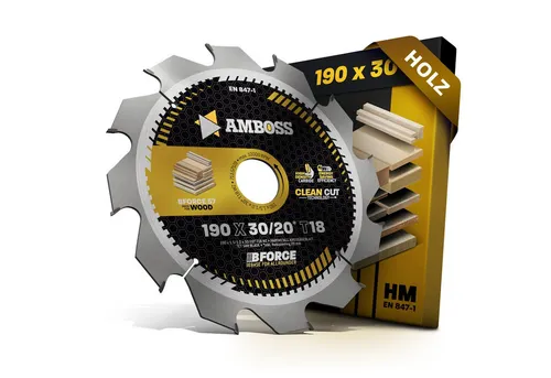 Amboss Werkzeuge Kreissägeblatt HM Kreissägeblatt - 190 x 1.8/1.2 x 30 Z18 WZ