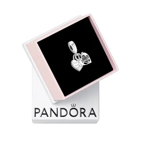 PANDORA Charm Anhänger Herzförmiges Vorhängeschloss Silber 790086C00