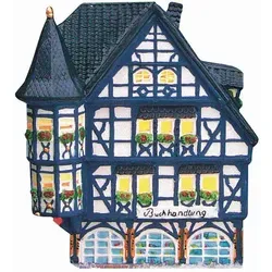 Mehrfarbiges Dekohaus aus Keramik - Charmantes Dekohaus aus Keramik in bunten Farben, ideal für kreative Wohnakzente. Mit den Maßen 14x18x11 cm ein perfektes Highlight für jede Dekoration.