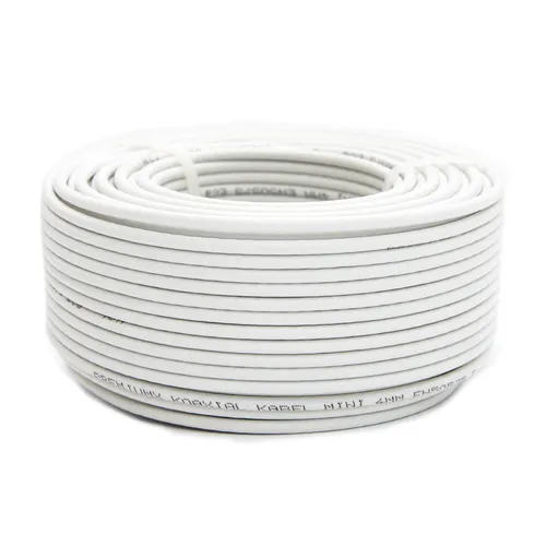 PremiumX 50m Mini Koaxial Sat Kabel in weiß von PremiumX