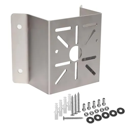 WiTi Universal-Eckhalterung für Überwachungskamera, Edelstahl-Montage-Eckhalterung für Wandmontage-Ecke, geeignet für CCTV-Kameras, LED-Wand-/Bühnenleuchten, Sonnenkollektoren (kleine Größe)