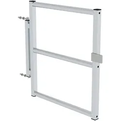 MUNK Günzburger Steigtechnik 70736 Sicherungstüre - Zubehör Treppen & Überstiege, fix einstellbar für Plattformbreiten 600/800/1.000mm, einfache Montage und flexible Anpassung an Zwischengrößen durch zusätzliche Bohrungen.