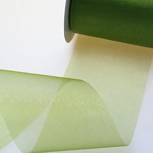 Deko AS GmbH Kristallorganza grün - 70 mm breit - Rolle 25 Meter - 40070 65-R 70