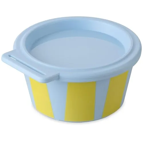 Koziol Schale mit Deckel NORA BOX 250 ml STRIPES sweet blue