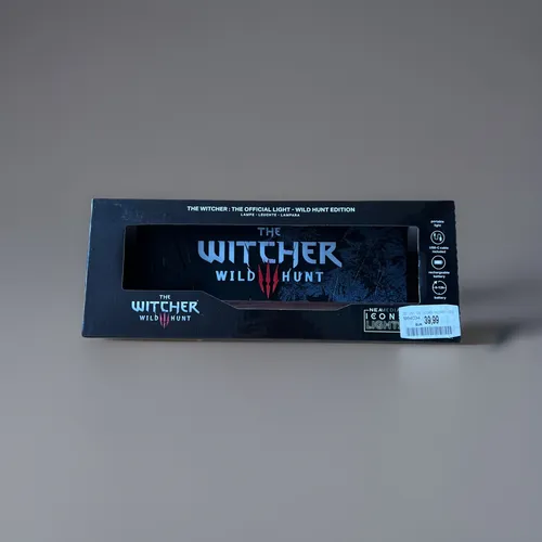 LED Light The Witcher Wild Hunt Logo Tischlampe - Merchandising für The Witcher Fans, wiederaufladbare Tischlampe mit ikonischem Logo, perfekt für stimmungsvolle Beleuchtung im Gaming-Bereich.