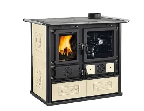 La Nordica Küchenofen Rosa 5.0 Keramik | panna | 8,8 kW