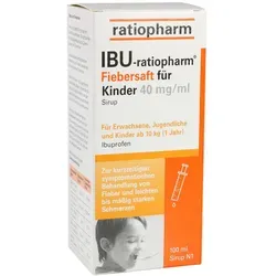 Produktbild Ibu-Ratiopharm Fiebersaft für Kinder 40mg/ml 100 ML