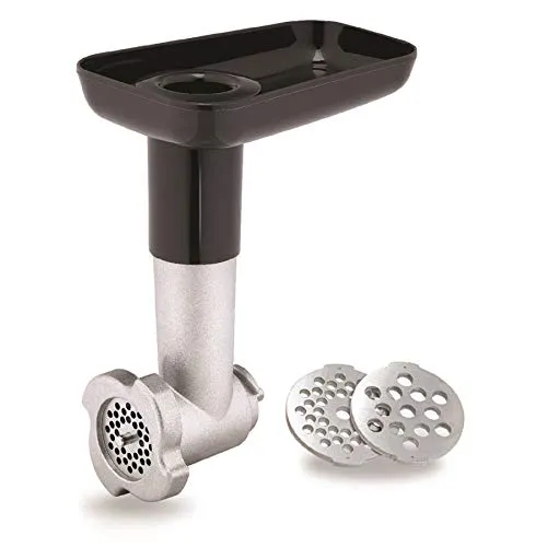 Moulinex XF631BB1 Zerkleinerer - Zubehör für Masterchef Gourmet - Fleischwolf-Zubehör für feines und grobes Zerkleinern, ideal für Hackfleisch-Rezepte. Inklusive autoschleifbarem Messer und Edelstahl-Grillrosten.
