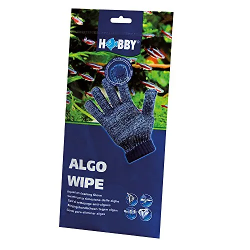 HOBBY Aquaristik Algo Wipe I Müheloses beseitigen von Algen und anderen Belägen von Aquarienscheiben I Zeigefinger mit Algenradierer